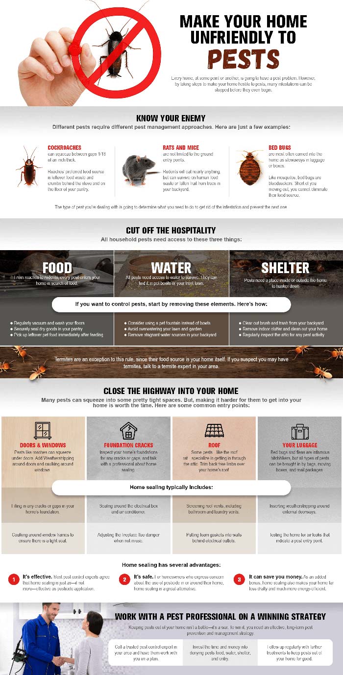 How You Can Make Your Home Unwelcoming To Pests - Infographic
