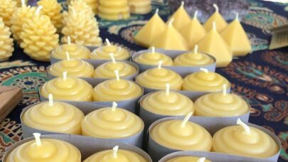 Making Beeswax Candles Home