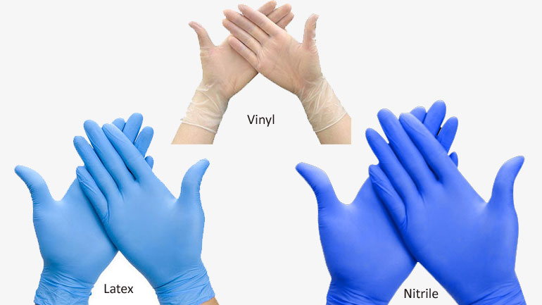 Latex,-Nitrile,Vinyl-Gloves