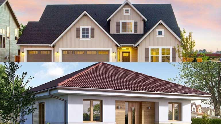 Gable Roof vs Hip Roof Difference