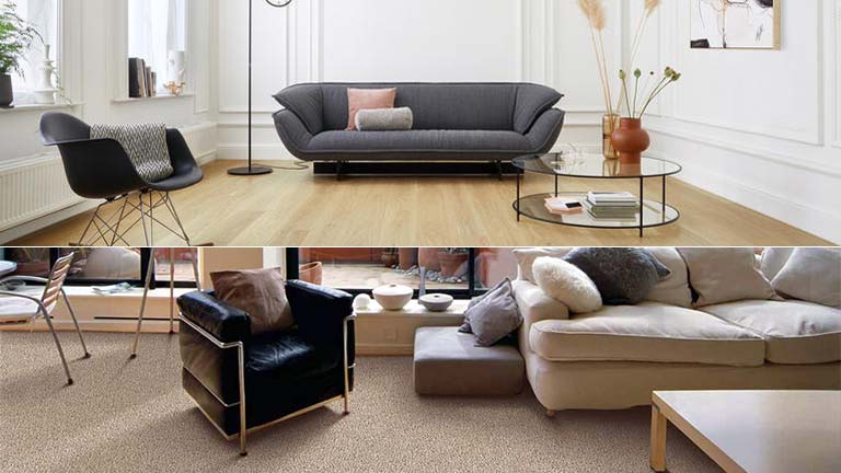 Living Room Hardwood Flooring or Carpet