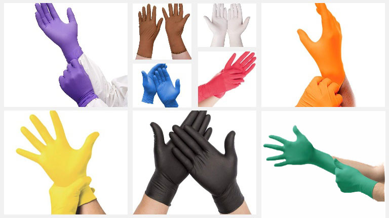 Different Colors Nitrile Gloves Mean
