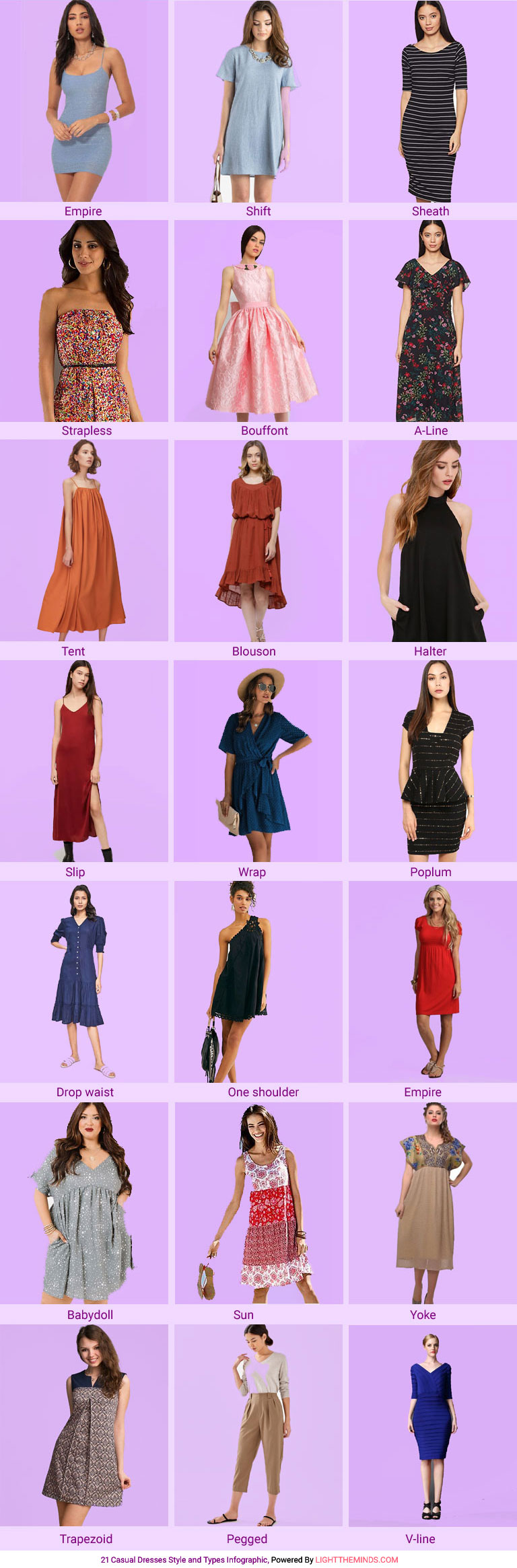 Top 21 Casual Dresses Style and Type for Women