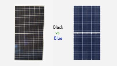 Blue And Black Solar Panels
