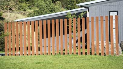 Corten fence design
