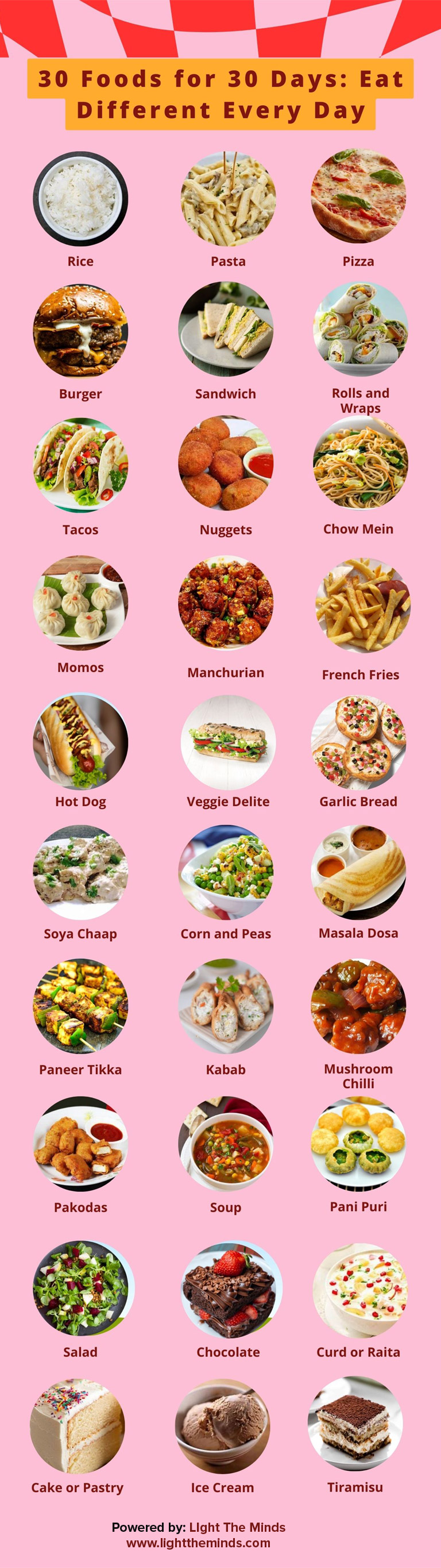 Eat 30 Foods in 30 Days Infographic