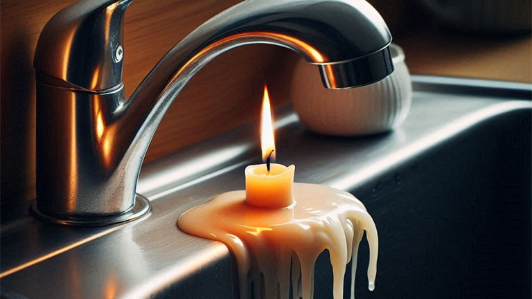 Get Candle Wax Out Sink Drain