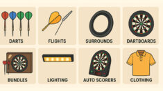 Accessories Playing Dart Board Game