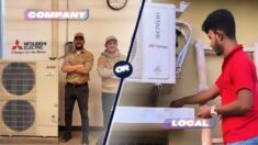 Company vs local AC technician