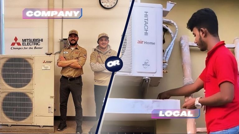 Company vs local AC technician