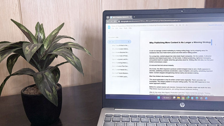 More Content No Longer Strategy