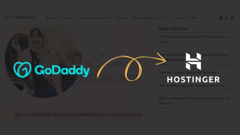 Migrated Web Hosting from GoDaddy to Hostinger