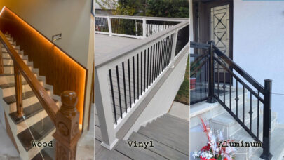 Wood Vinyl Aluminum Railings
